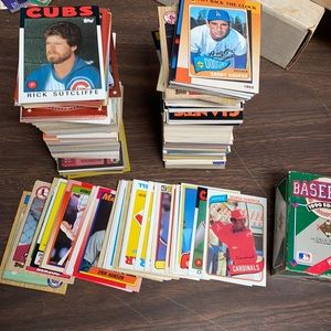 650+ 1980’s early 90’s baseball card lot ex mt several lots for sale!